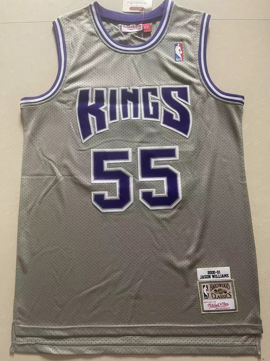 Sacramento Kings Williams NO.55 Purple Basketball Jersey