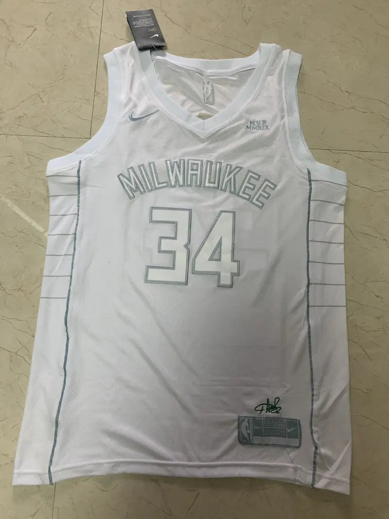 Milwaukee Bucks Giannis Antetokounmpo NO.34 Basketball Jersey mySite
