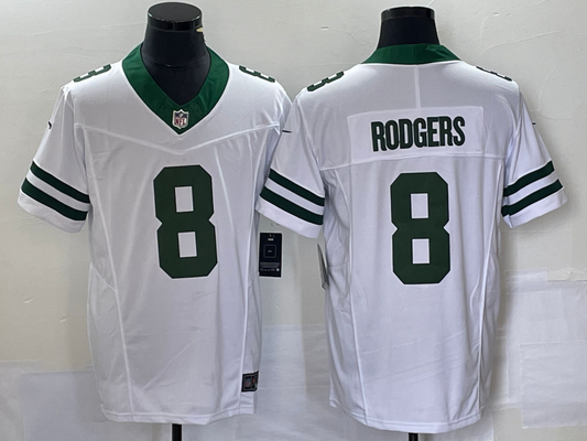 New arrival Adult New York Jets Aaron Rodgers NO.8 Football Jerseys mySite