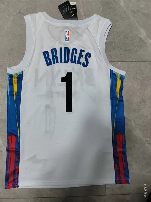 Brooklyn Nets Mikal Bridges NO.1 Basketball Jersey mySite