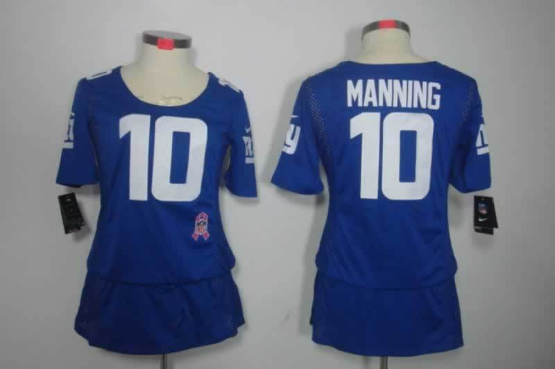 Women New York Giants Eli Manning NO.10 Football Jerseys mySite