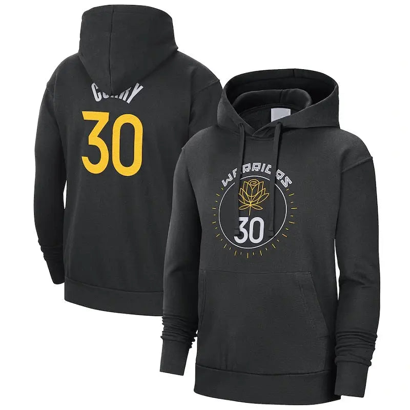 men/women/kids Golden State Warriors Stephen Curry NO.30 Black Basketball Hoodies mySite