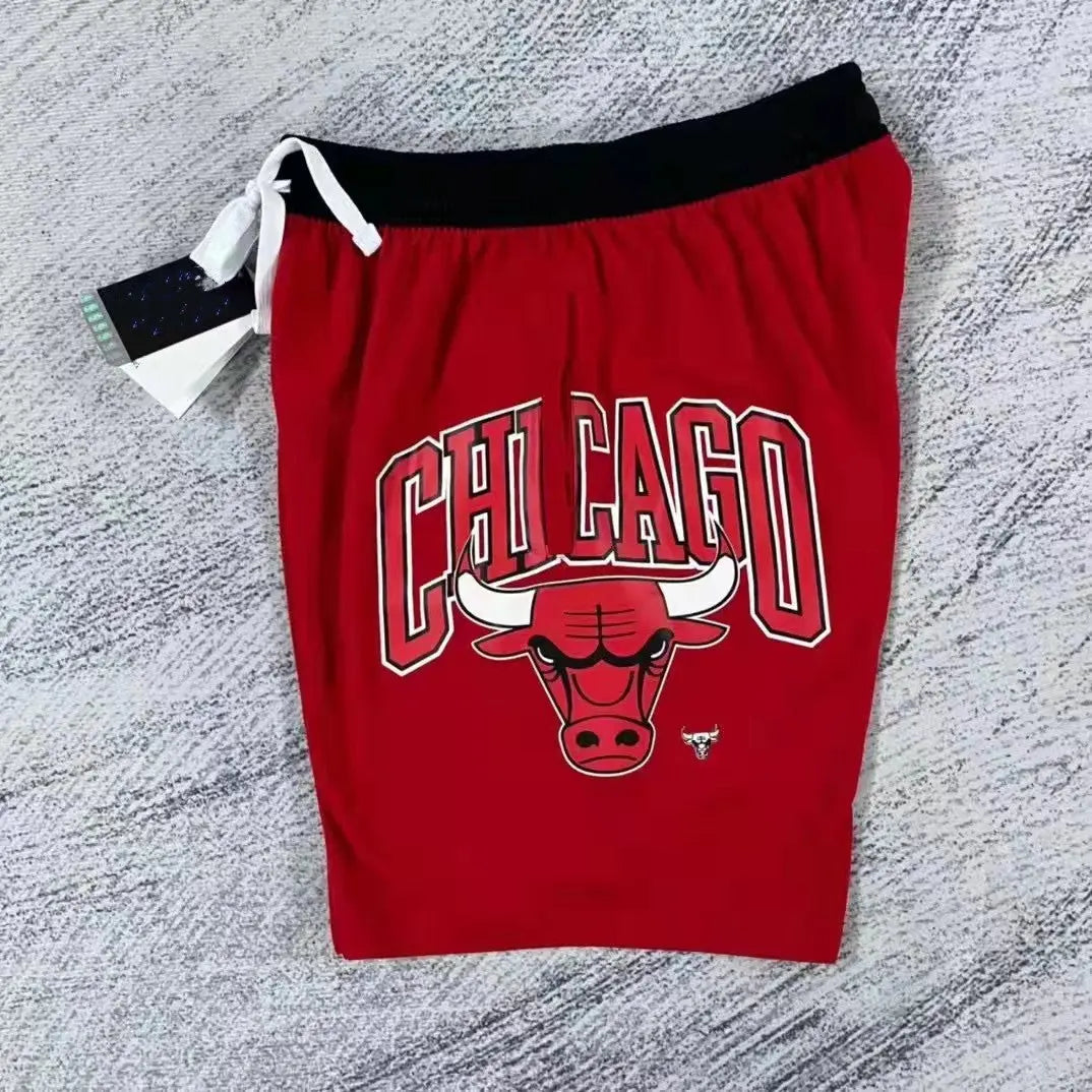Chicago bulls red Basketball Shorts mySite