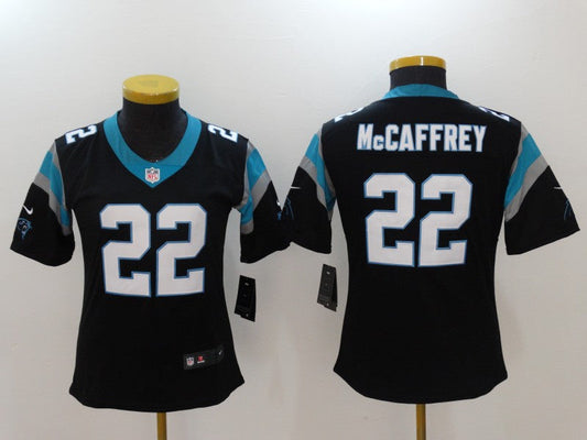 Women's Carolina Panthers Christian McCaffrey NO.22 Football Jerseys mySite