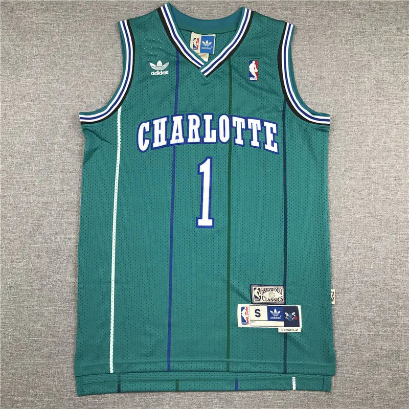 Charlotte Hornets Tyrone Bogues NO.1 Basketball Jersey mySite