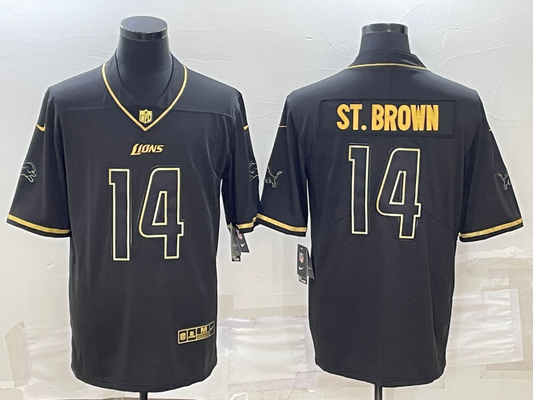 Adult Detroit Lions Amon-Ra St. Brown NO.14 Football Jerseys mySite