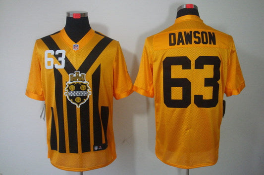 Adult Pittsburgh Steelers Dermontti Dawson NO.63 Football Jerseys mySite