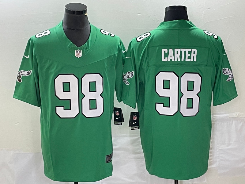 Adult 2023-2024 season Philadelphia Eagles Jalen Carter NO.98 Football Jerseys mySite