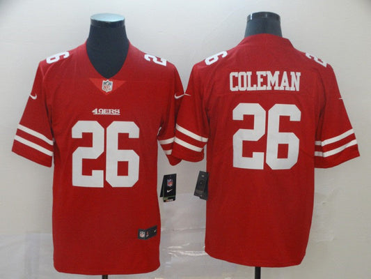 Adult San Francisco 49ers Tevin Coleman NO.26 Football Jerseys mySite