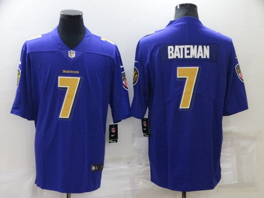 Adult  Baltimore Ravens Rashod Bateman NO.7 Football Jerseys mySite