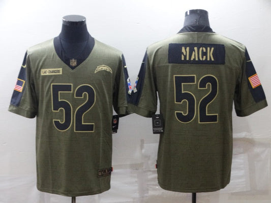 Adult Los Angeles Chargers Khalil Mack NO.52 Football Jerseys mySite