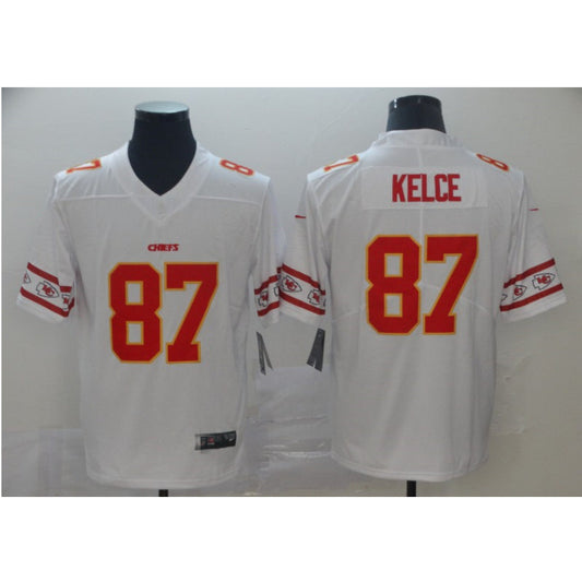 men/women/kids KC.Chiefs Kelce NO.87 White Football Jersey mySite