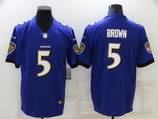 Adult  Baltimore Ravens Marquise Brown NO.5 Football Jerseys mySite