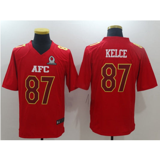 men/women/kids KC.Chiefs Kelce NO.87 Red Football Jersey mySite