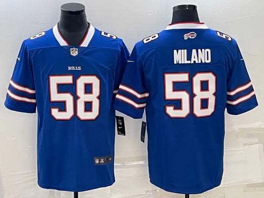 Adult Buffalo Bills Matt Milano NO.58 Football Jerseys mySite