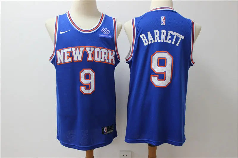 New York Knicks Barrett NO.9 Basketball Jersey mySite