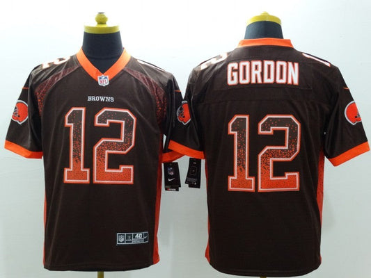 Adult Cleveland Browns Josh Gordon NO.12 Football Jerseys mySite