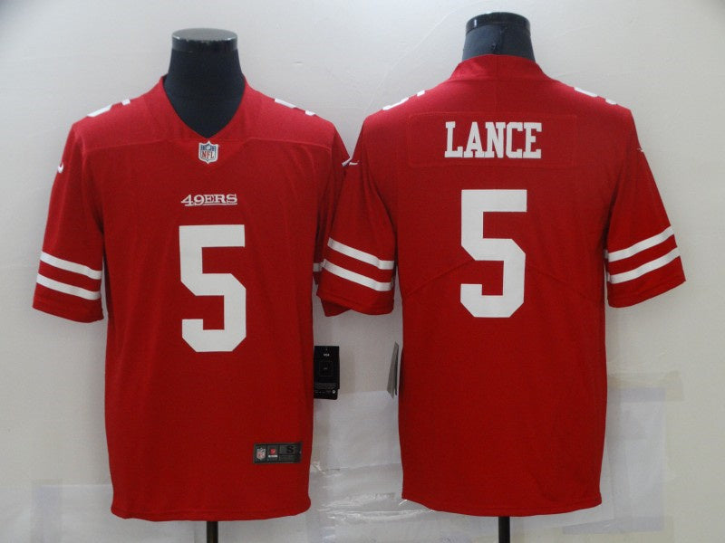 Adult San Francisco 49ers Trey Lance NO.5 Football Jerseys mySite