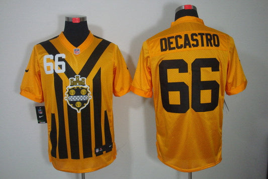 Adult Pittsburgh Steelers David DeCastro NO.66 Football Jerseys mySite