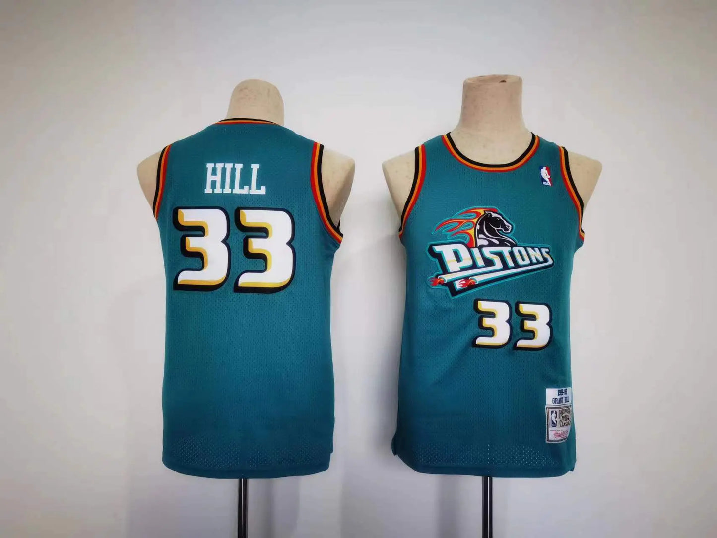 Kids Detroit Pistons Hill NO.33 Basketball Jersey jerseyworlds