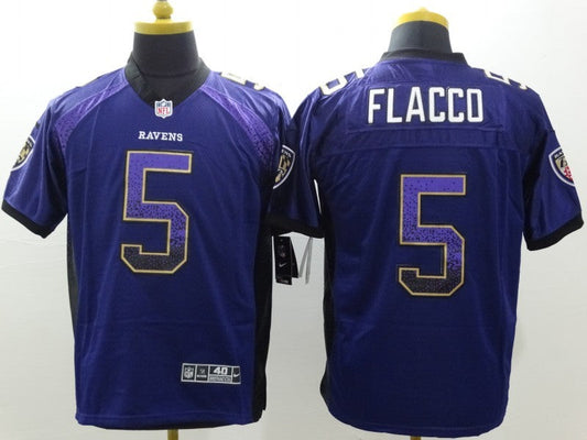 Adult  Baltimore Ravens Joe Flacco NO.5 Football Jerseys mySite