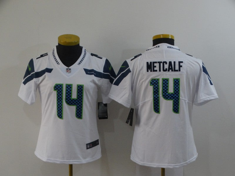 Women's Seattle Seahawks DK Metcalf NO.14 Football Jerseys mySite