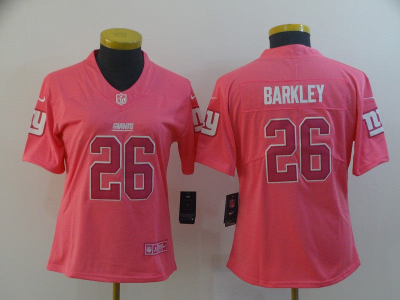 Women New York Giants Saquon Barkley NO.26 Football Jerseys mySite