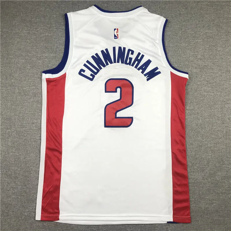 Detroit Pistons Cade Cunningham NO.2 Basketball Jersey mySite