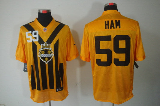 Adult Pittsburgh Steelers Jack Ham NO.59 Football Jerseys mySite