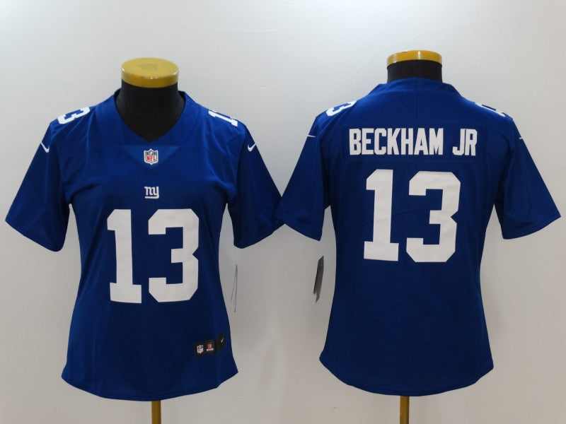 Women New York Giants Odell Beckham Jr. NO.13 Football Jerseys mySite