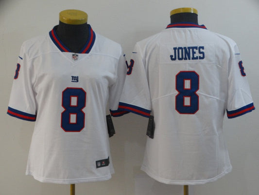 Women New York Giants Daniel Jones NO.8 Football Jerseys mySite