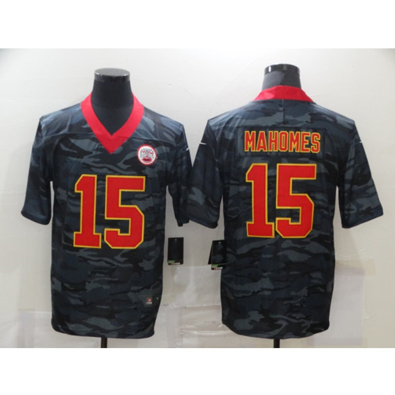 men/women/kids KC.Chiefs Mahomes NO.15 Black Football Jersey mySite
