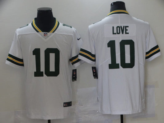 Adult Green Bay Packers Jordan Love NO.10 Football Jerseys mySite