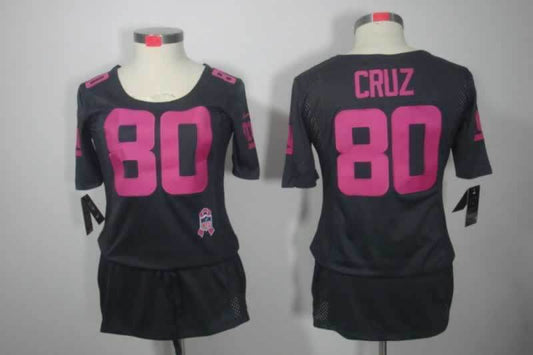 Women New York Giants Victor Cruz NO.80 Football Jerseys mySite