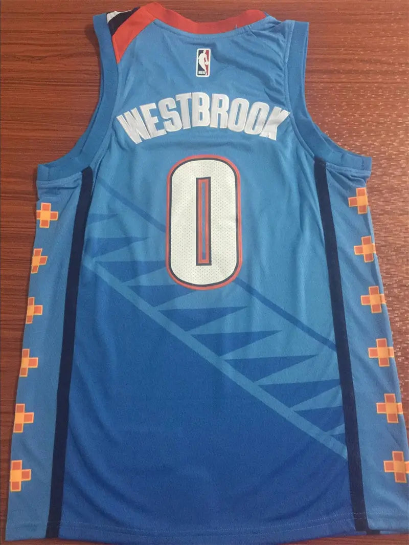 Oklahoma City Thunder Russell Westbrook NO.0 Basketball Jersey mySite