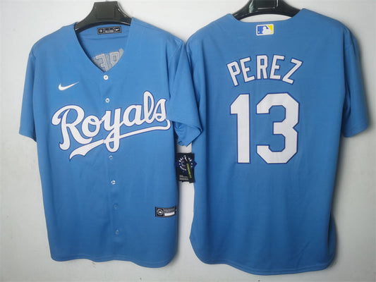 Adult ‎Kansas City Royals Salvador Perez NO.13 baseball Jerseys mySite