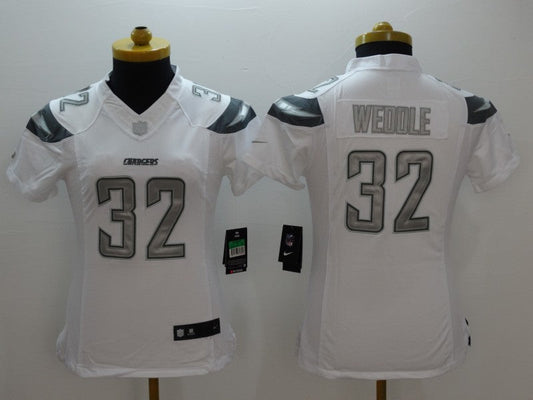 Women Los Angeles Chargers Eric Weddle NO.32 Football Jerseys mySite