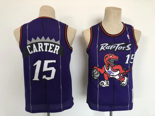 Kids Toronto Raptors Carter NO.15 Basketball Jersey jerseyworlds