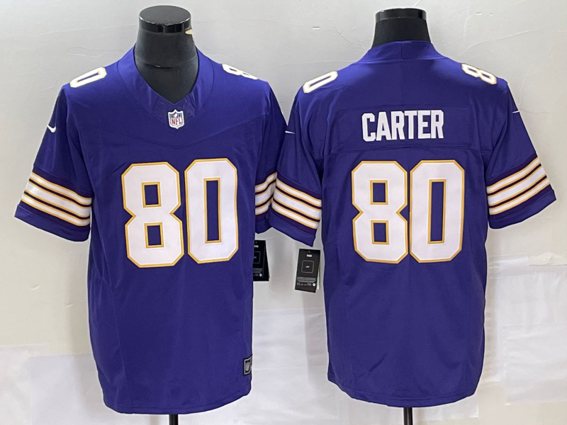 New arrival Adult Minnesota Vikings Cris Carter NO.80 Football Jerseys mySite