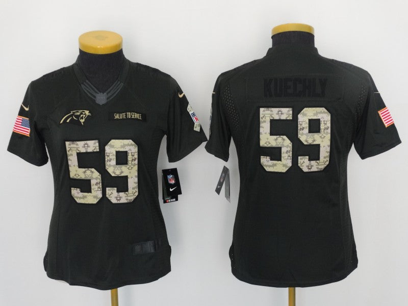 Women's Carolina Panthers Luke Kuechly NO.59 Football Jerseys mySite