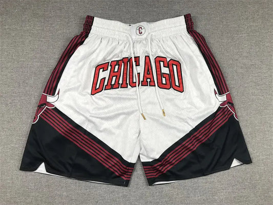 Chicago Bulls White Basketball Shorts mySite