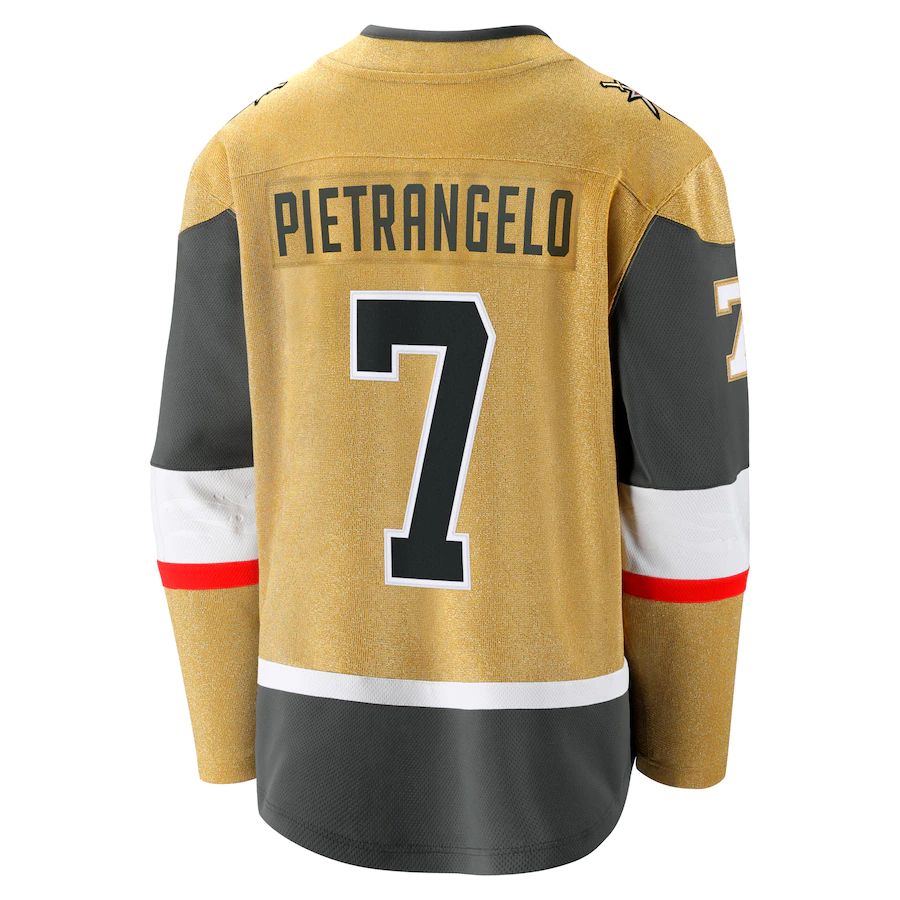 V.Golden Knights #7 Alex Pietrangelo Fanatics Branded Alternate Premier Breakaway Player Jersey Gold Stitched American Hockey Jerseys mySite