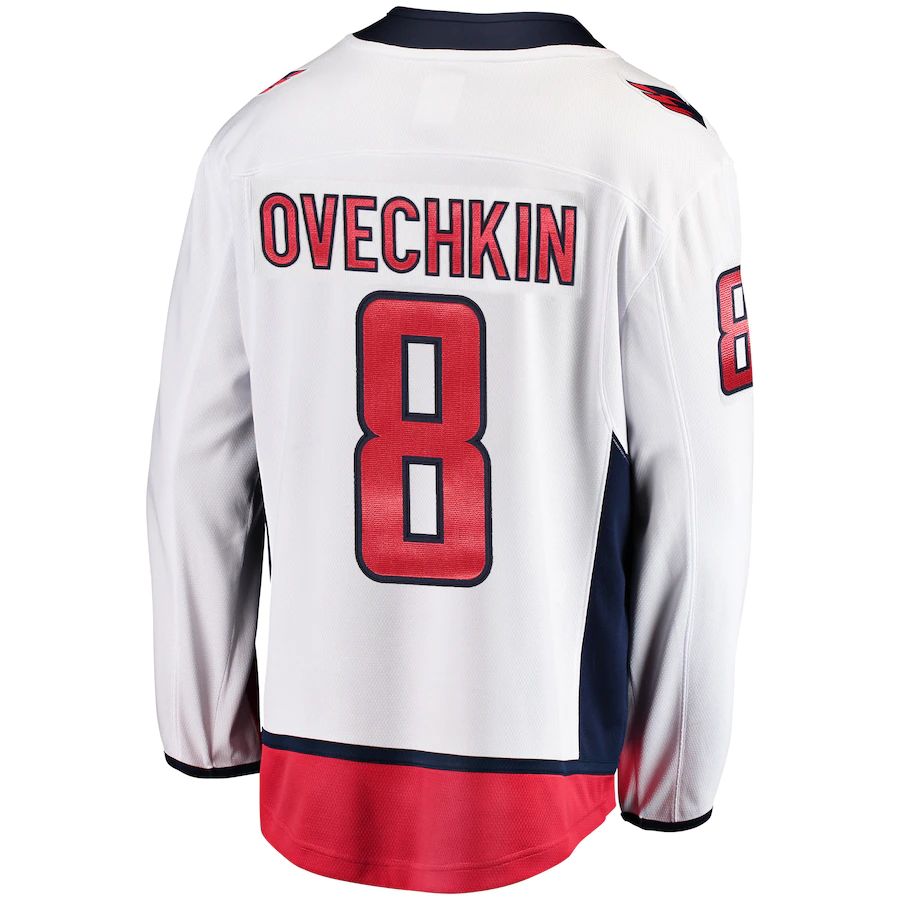 W.Capitals #8 Alex Ovechkin Fanatics Branded Breakaway Player Jersey White Stitched American Hockey Jerseys mySite