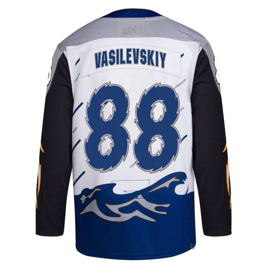 TB.Lightning #88 Andrei Vasilevskiy Reverse Retro 2.0 Authentic Player Jersey White Stitched American Hockey Jerseys mySite