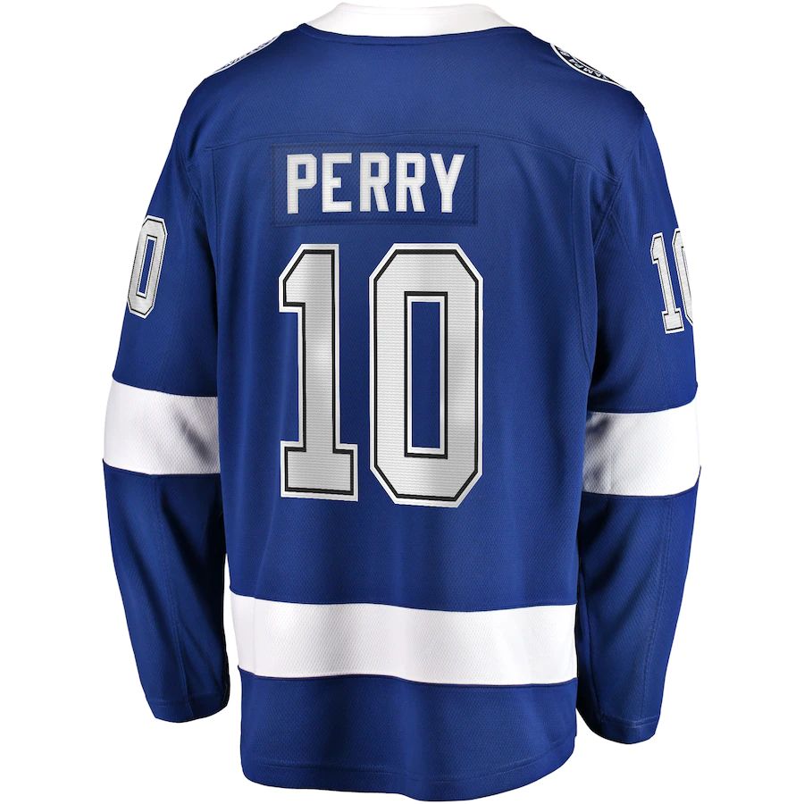 TB.Lightning #10 Corey Perry Fanatics Branded Home Breakaway Player Jersey  Blue Stitched American Hockey Jerseys mySite