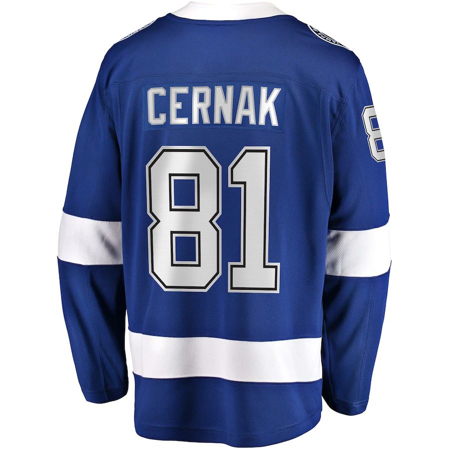 TB.Lightning #81 Erik Cernak Fanatics Branded Home Breakaway Player Jersey Blue Stitched American Hockey Jerseys mySite