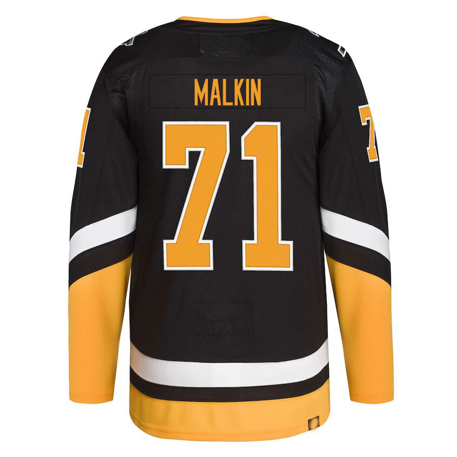 P.Penguins #71 Evgeni Malkin 2021-22 Alternate Primegreen Authentic Pro Player Jersey Black Stitched American Hockey Jerseys mySite