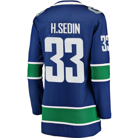 V.Canucks #33 Henrik Sedin Fanatics Branded Home Breakaway Player Jersey Blue Stitched American Hockey Jerseys mySite