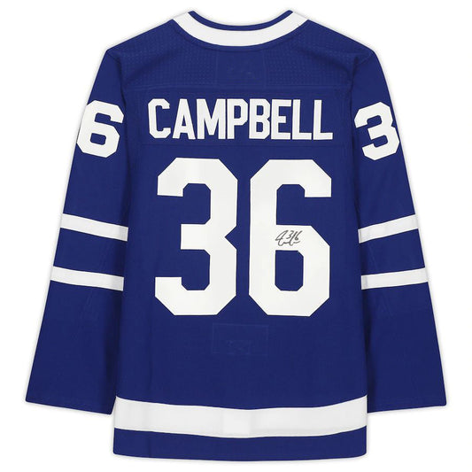T.Maple Leafs #36 Jack Campbell Fanatics Authentic Autographed Jersey Blue Stitched American Hockey Jerseys mySite