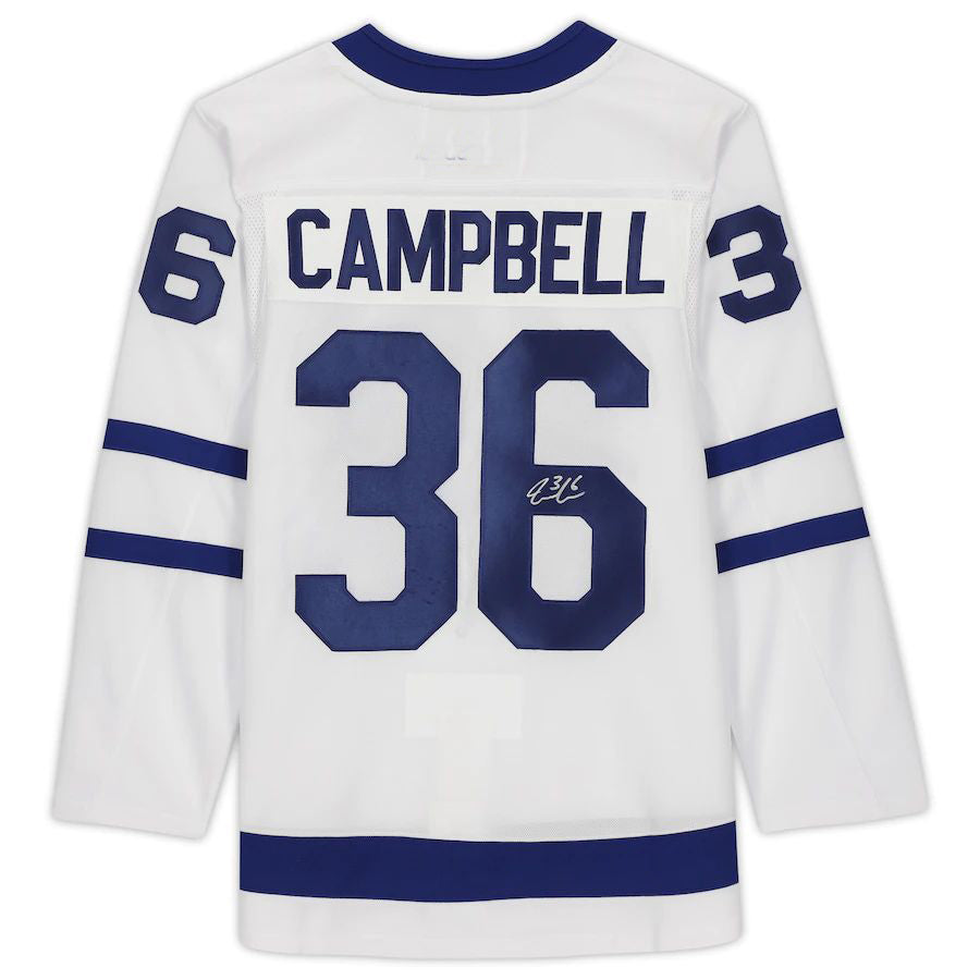 T.Maple Leafs #36 Jack Campbell Fanatics Authentic Autographed Jersey White Stitched American Hockey Jerseys mySite